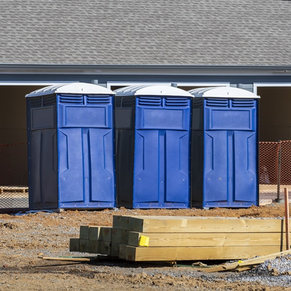 how can i report damages or issues with the porta potties during my rental period in North Las Vegas NV